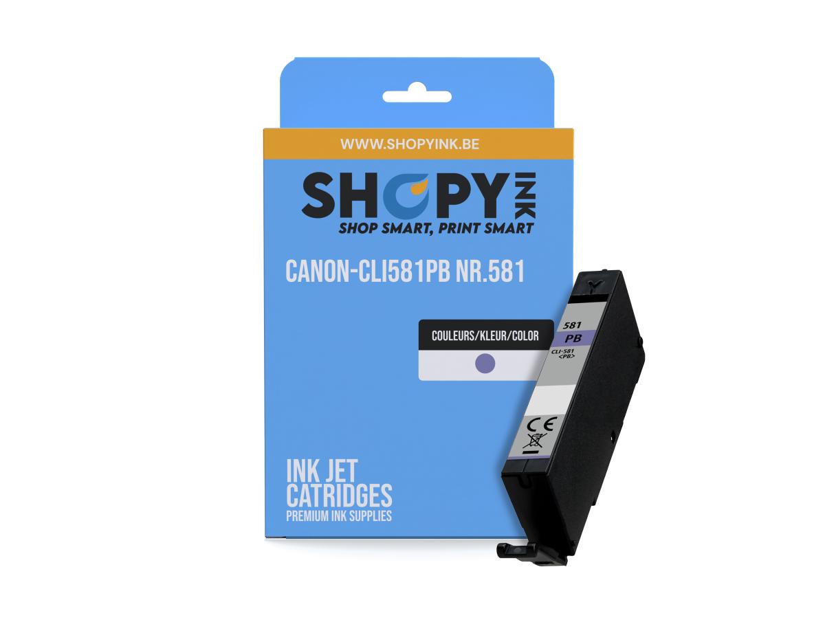 Canon PGI-580 Photo Blue – Canon CLI-581 (CLI-581 C/M/Y/BK) – Inktcartridge Foto Blauw Compatibel – ShopyInk België