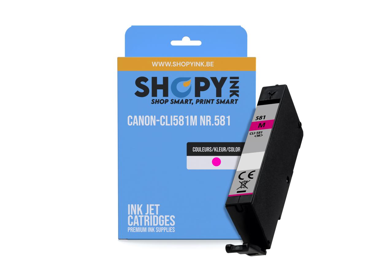 Canon PGI-580 Magenta – Canon CLI-581 (CLI-581M) – Inktcartridge Magenta Compatibel – ShopyInk België
