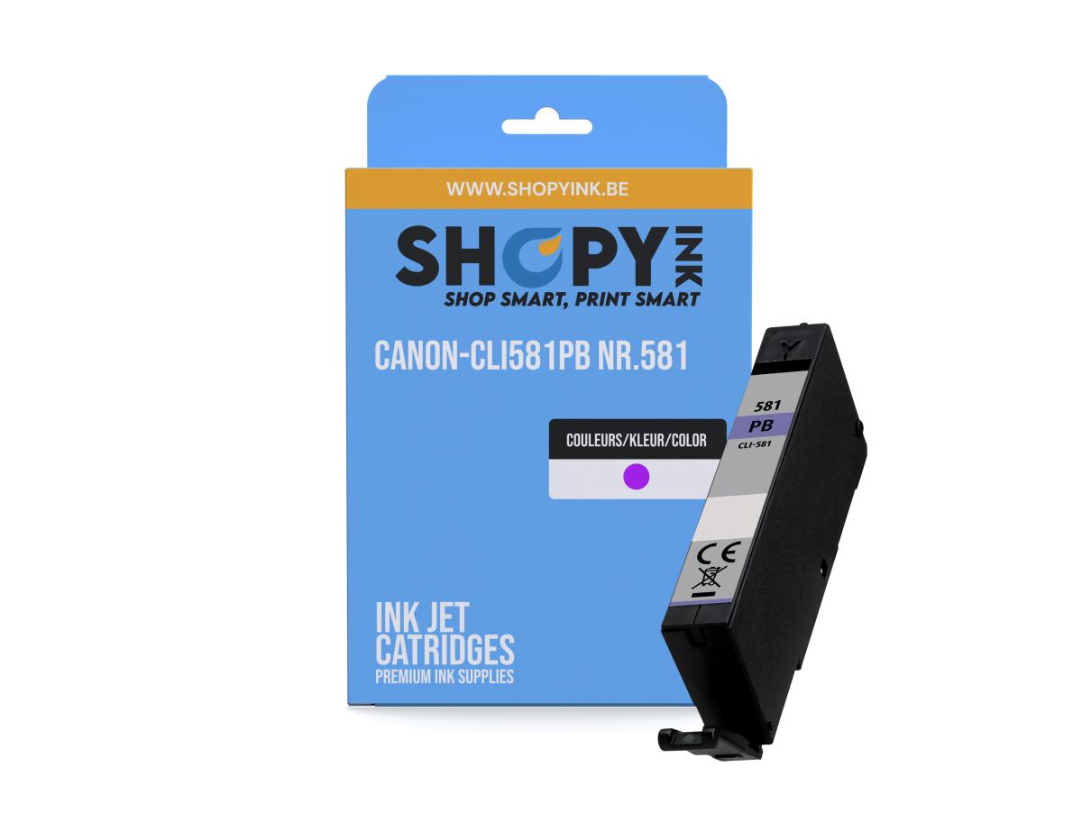Canon PGI-580 Paars – Canon CLI-581 (CLI-581PB) – Inktcartridge Paars Compatibel – ShopyInk België