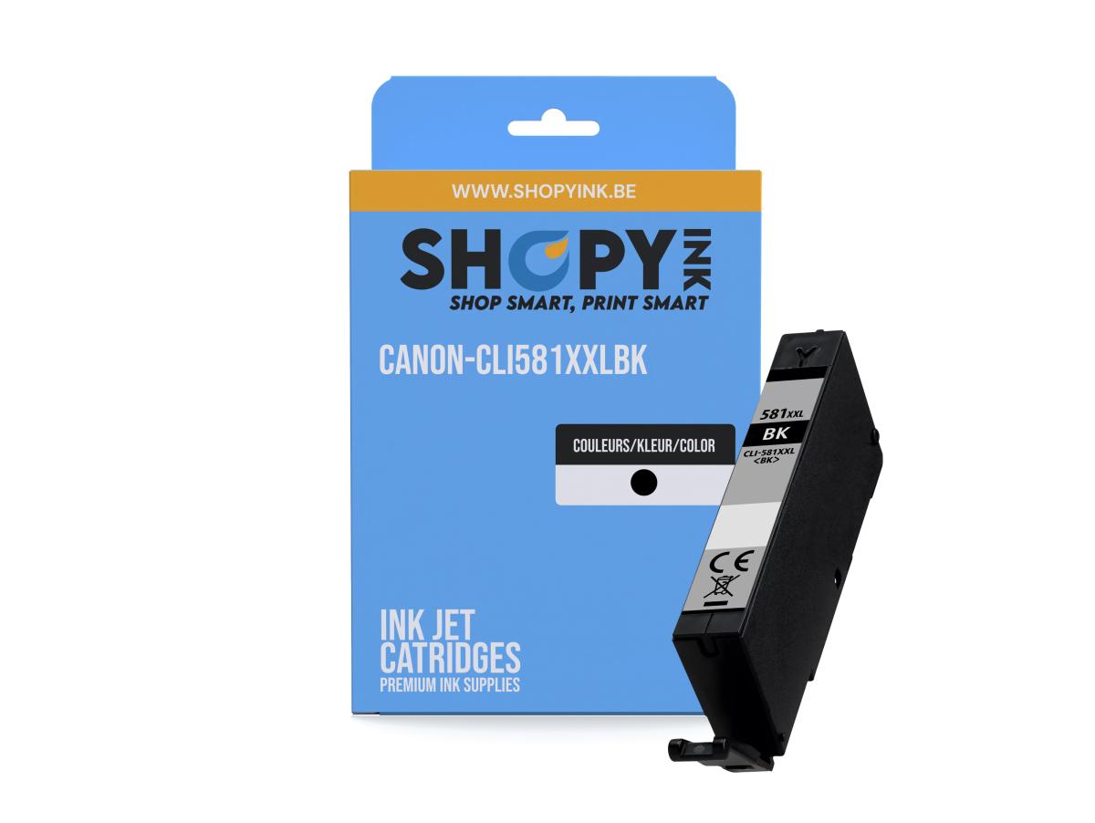 Canon PGI-580 Zwart – Canon CLI-581 (CLI-581XXL BK) – Inktcartridge Zwart Compatibel – ShopyInk België