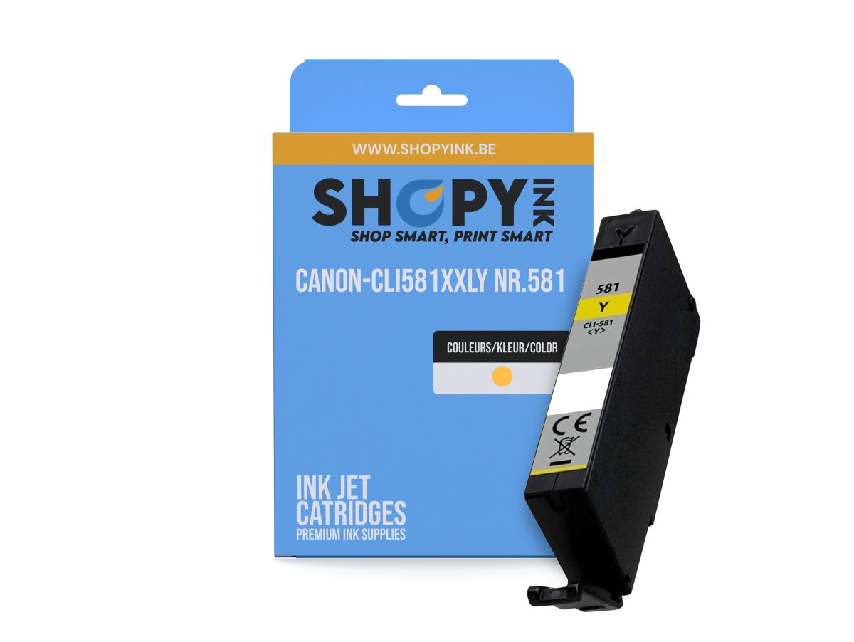 Canon PGI-580 Geel – Canon CLI-581 (CLI-581XXL Y) – Inktcartridge Geel Compatibel – ShopyInk België