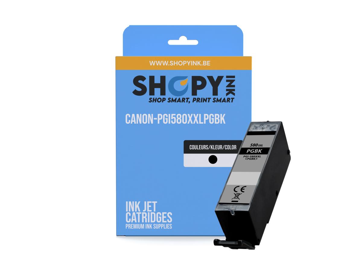 Canon PGI-580 Zwart – Canon PGI-580 (PGI-580XXL PGBK) – Inktcartridge Zwart Compatibel – ShopyInk België