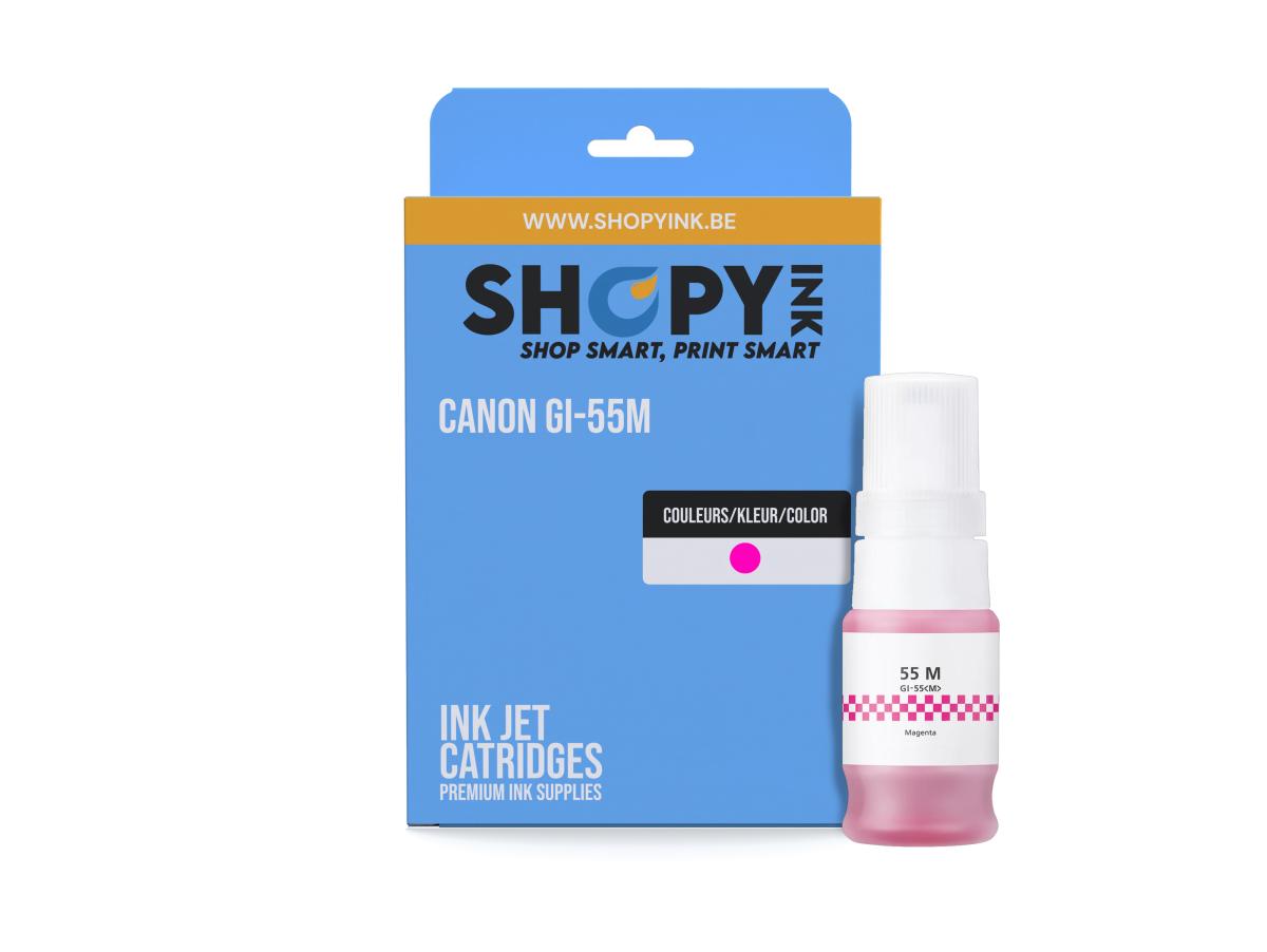 Canon GI55 Magenta – Canon GI55 (GI-55M) – Inktcartridge Magenta Compatibel – ShopyInk België
