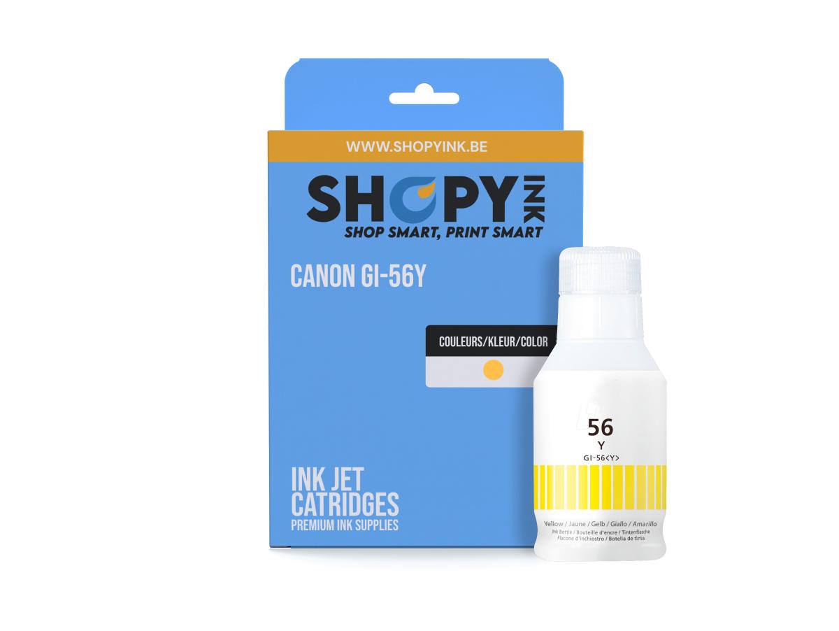 Canon GI56 Geel – Canon GI56 (GI-56Y) – Inktcartridge Geel Compatibel – ShopyInk België