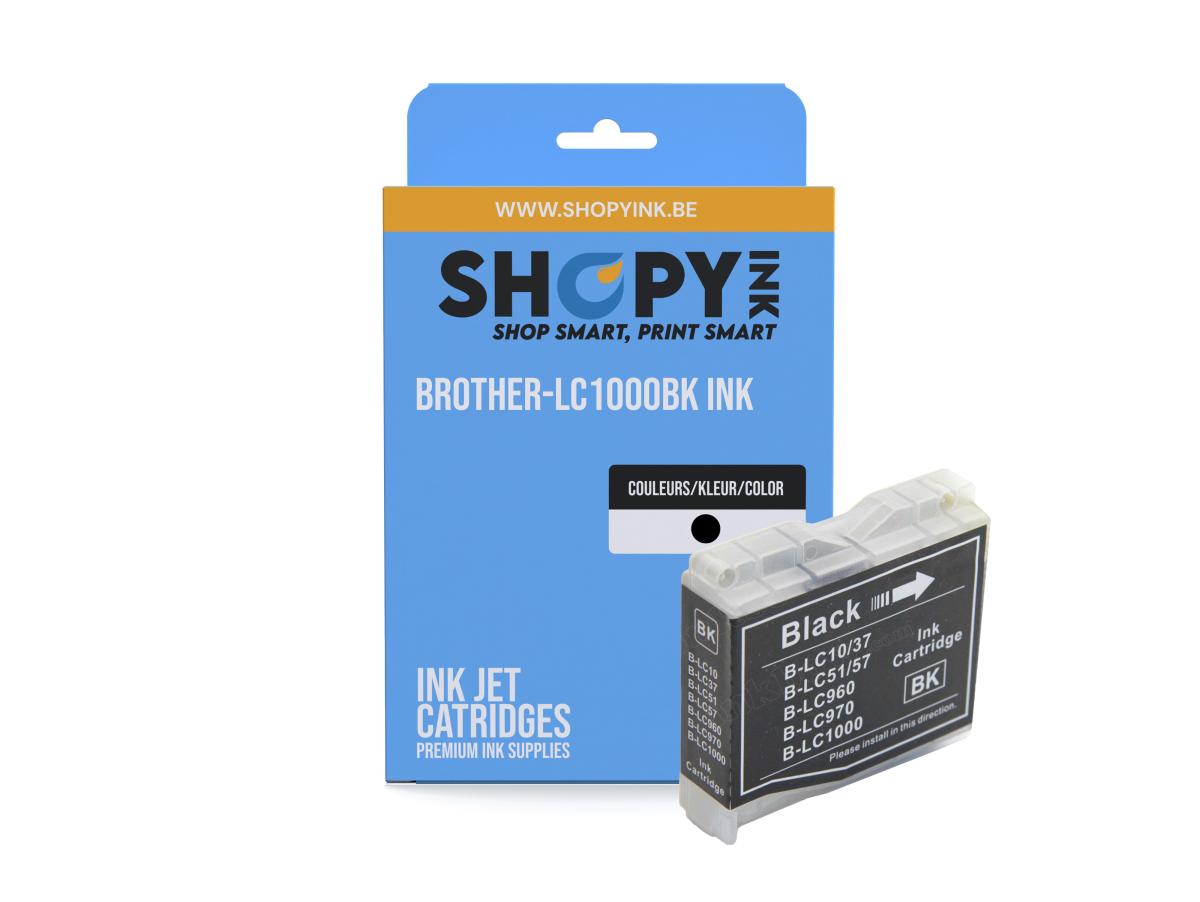 Brother LC-1000 Zwart – Brother LC-1000 (LC-1000BKLC-1000BK) – Inktcartridge Zwart Compatibel – ShopyInk België