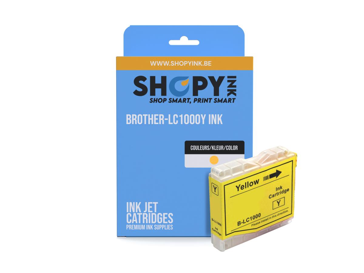 Brother LC-1000 Geel – Brother LC-1000 (LC-1000Y) – Inktcartridge Geel Compatibel – ShopyInk België