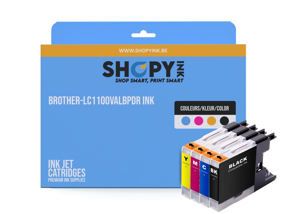 Brother LC-1100 Pack – Brother LC-1100 (LC-1100VALBP) – Inktcartridge Pack Compatibel – ShopyInk