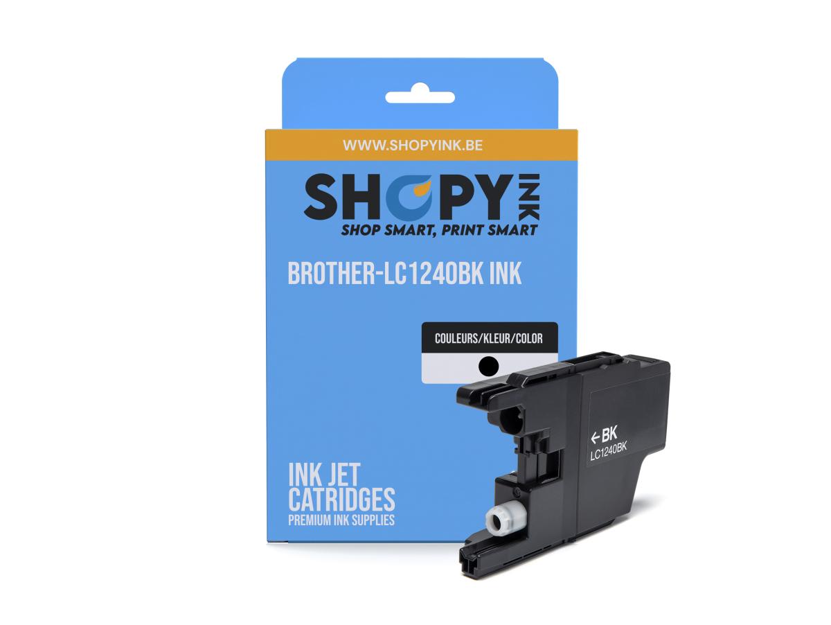 Brother LC-1240 Zwart – Brother LC-1240 (LC-1240BK) – Inktcartridge Zwart Compatibel – ShopyInk België