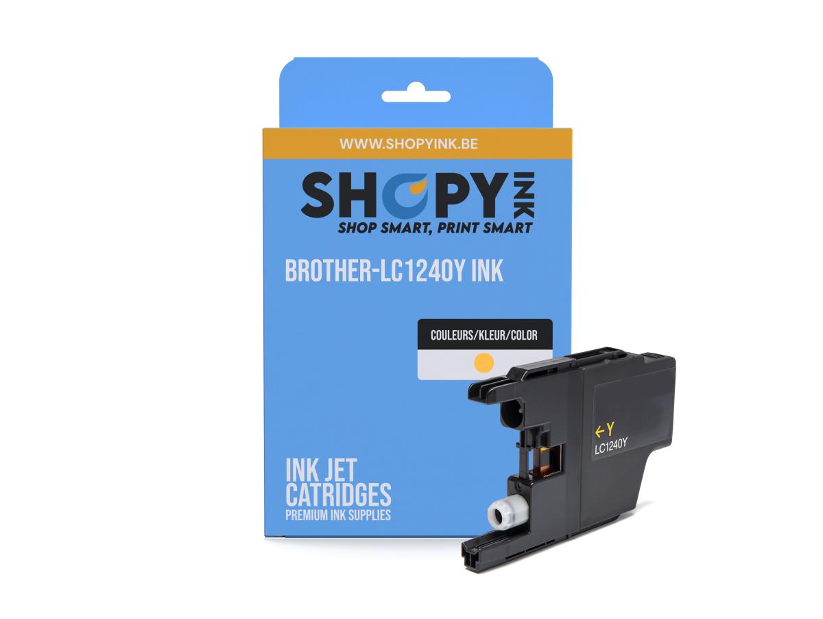 Brother LC-1240 Geel – Brother LC-1240 (LC-1240Y) – Inktcartridge Geel Compatibel – ShopyInk België