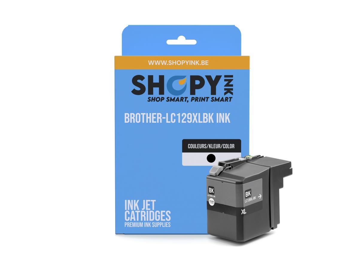 Brother LC-129 Zwart – Brother LC-129 (LC-129XLBK) – Inktcartridge Zwart Compatibel – ShopyInk België