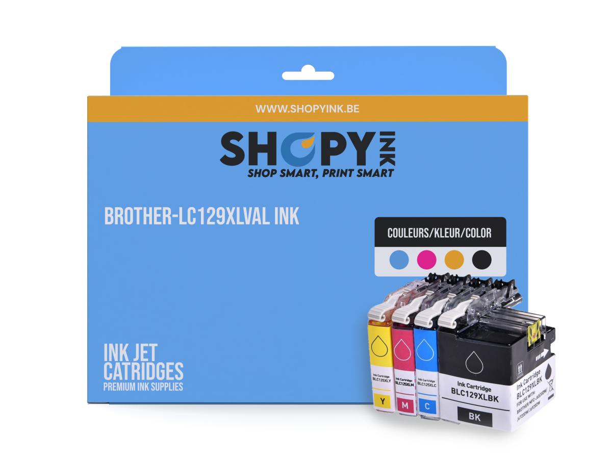 Brother LC-129 Pack – Brother LC-129 (LC-129XLVALBP) – Inktcartridge Pack Compatibel – ShopyInk België