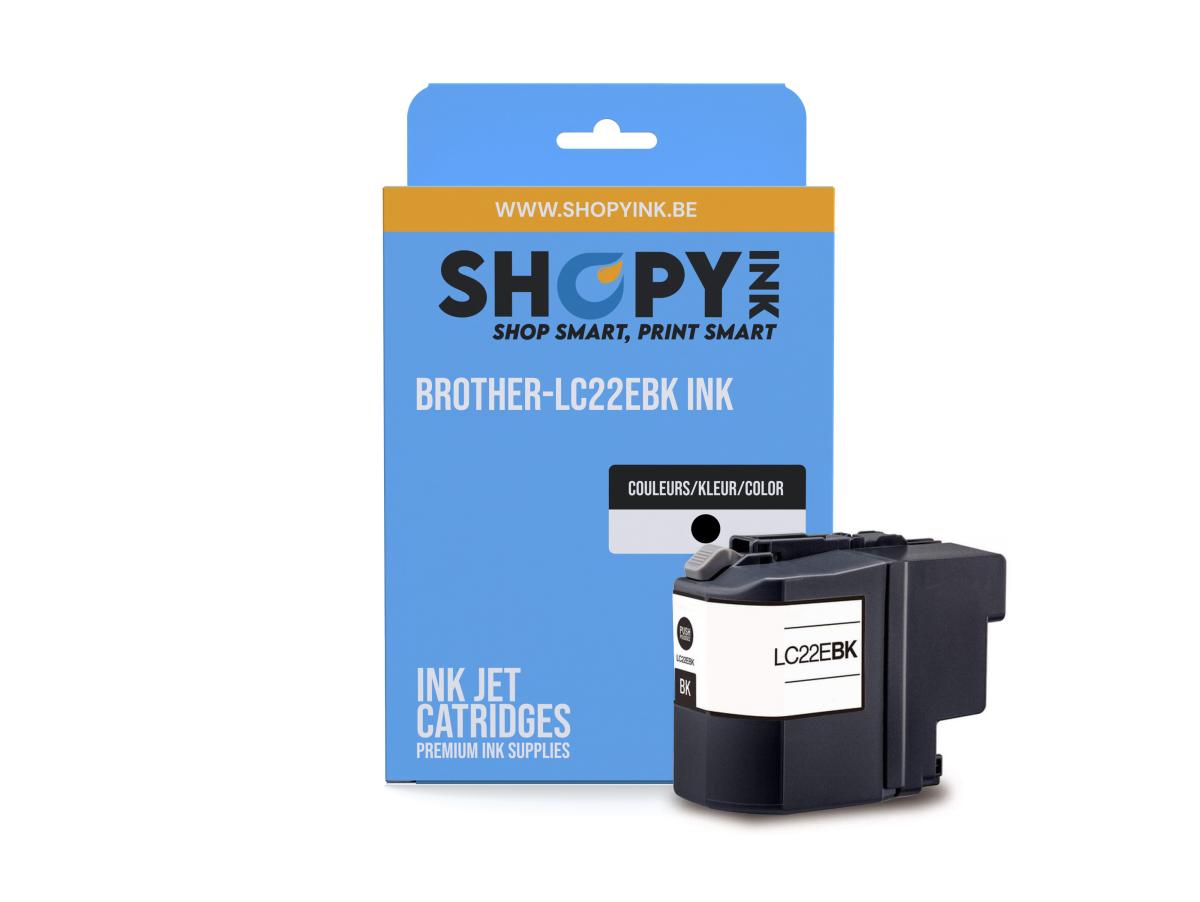Brother LC-22 Zwart – Brother LC-22E (LC-22EBK) – Inktcartridge Zwart Compatibel – ShopyInk België