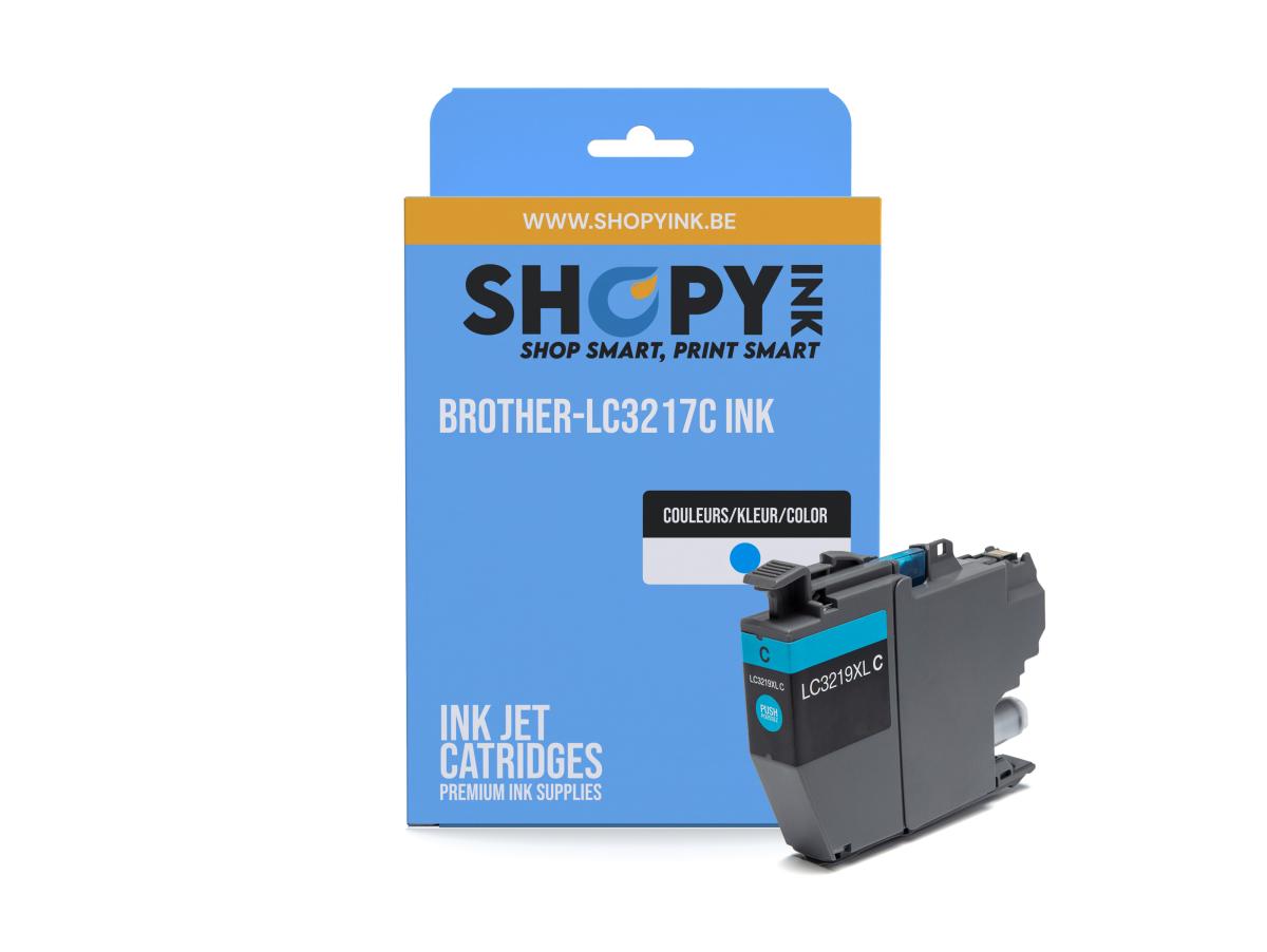 Brother LC-3217 Cyaan – Brother LC-3217 (LC-3217C) – Inktcartridge Cyaan Compatibel – ShopyInk België
