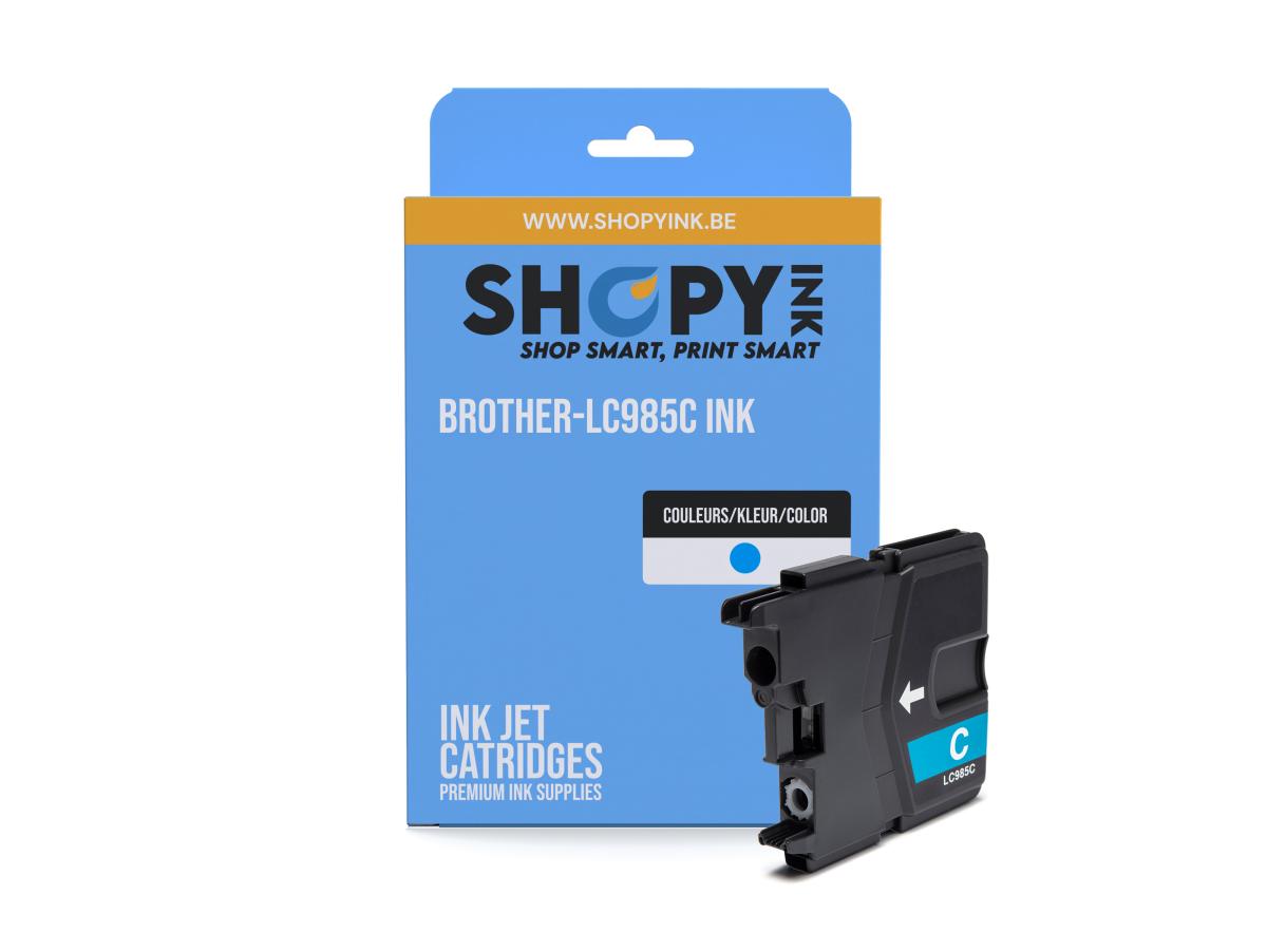 Brother LC-985 Cyaan – Brother LC-985 (LC-985C) – Inktcartridge Cyaan Compatibel – ShopyInk België