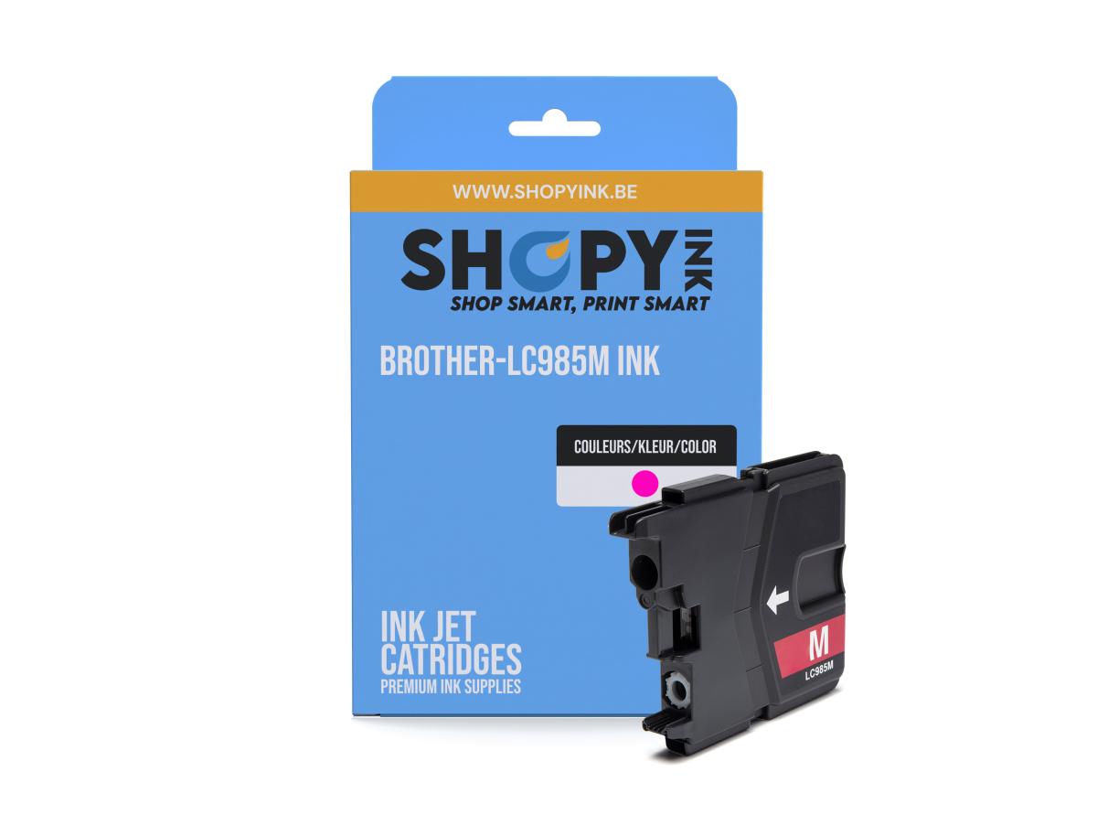 Brother LC-985 Magenta – Brother LC-985 (LC-985M) – Inktcartridge Magenta Compatibel – ShopyInk België