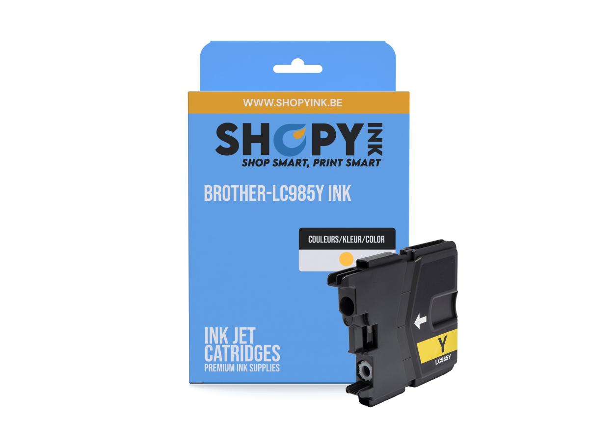 Brother LC-985 Geel – Brother LC-985 (LC-985Y) – Inktcartridge Geel Compatibel – ShopyInk België
