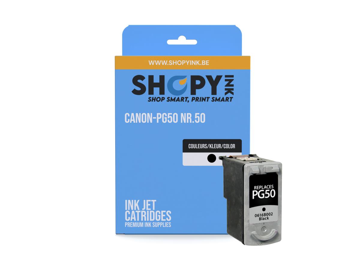 Canon PG-50 Zwart – Canon PG-50 (PG-50) – Inktcartridge Zwart Compatibel – ShopyInk België