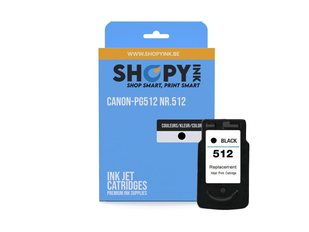 Canon PG-512 Zwart – Canon PG-512 (PG-512) – Inktcartridge Zwart Compatibel – ShopyInk België