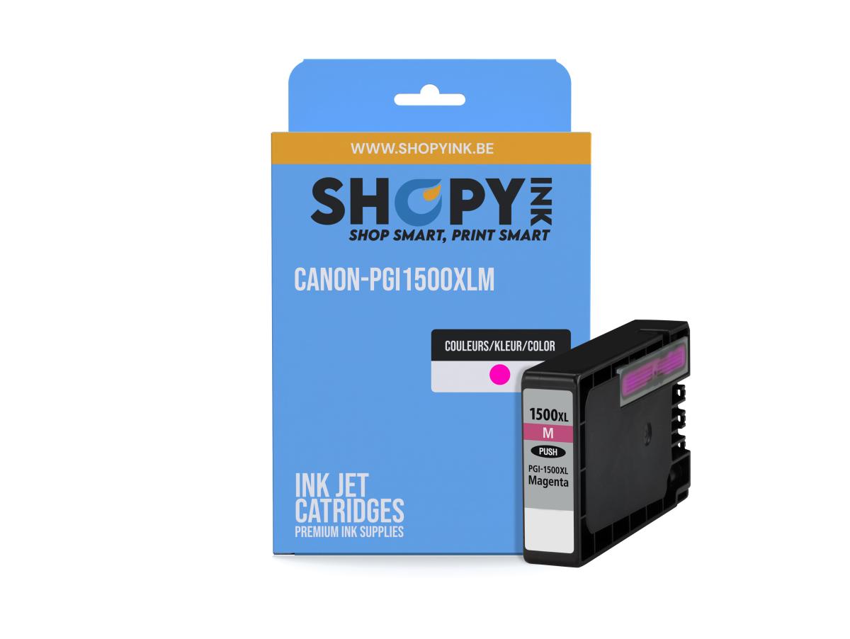 Canon PGI-1500 Magenta – Canon PGI-1500 (PGI-1500XL M) – Inktcartridge Magenta Compatibel – ShopyInk België