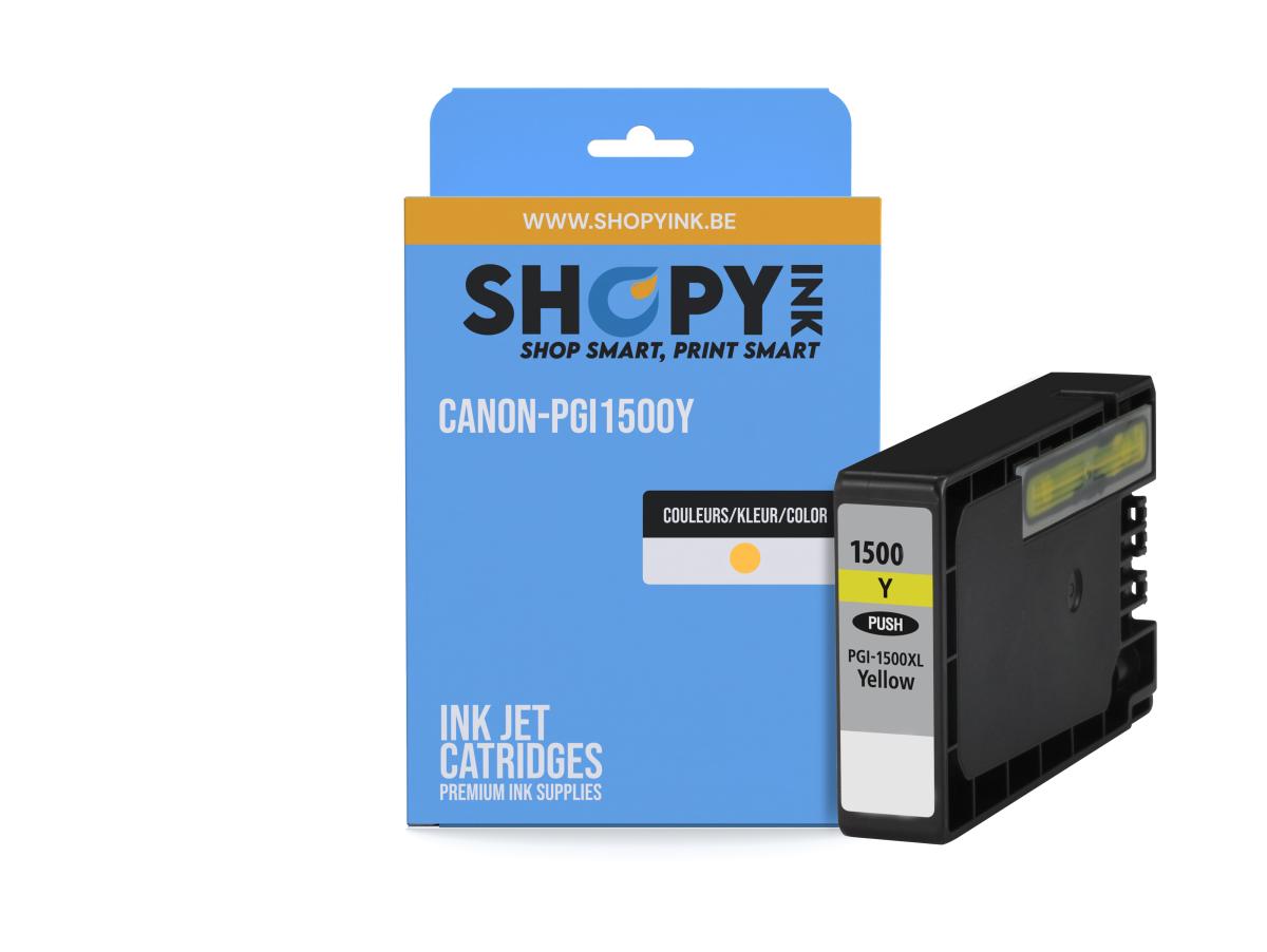 Canon PGI-1500 Geel – Canon PGI-1500 (PGI-1500Y) – Inktcartridge Geel Compatibel – ShopyInk België