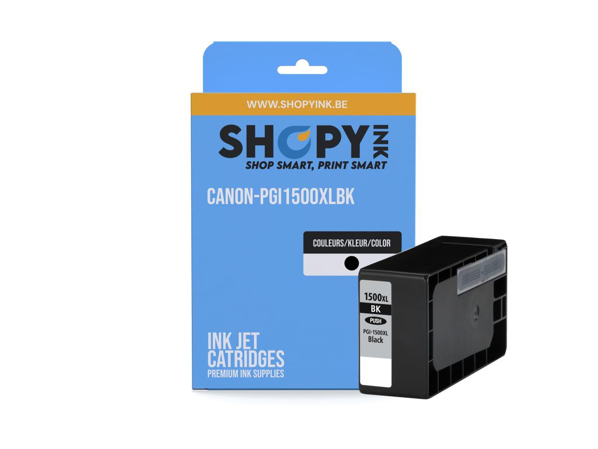 Canon PGI-1500 Zwart – Canon PGI-1500 (PGI-1500XL BK) – Inktcartridge Zwart Compatibel – ShopyInk België