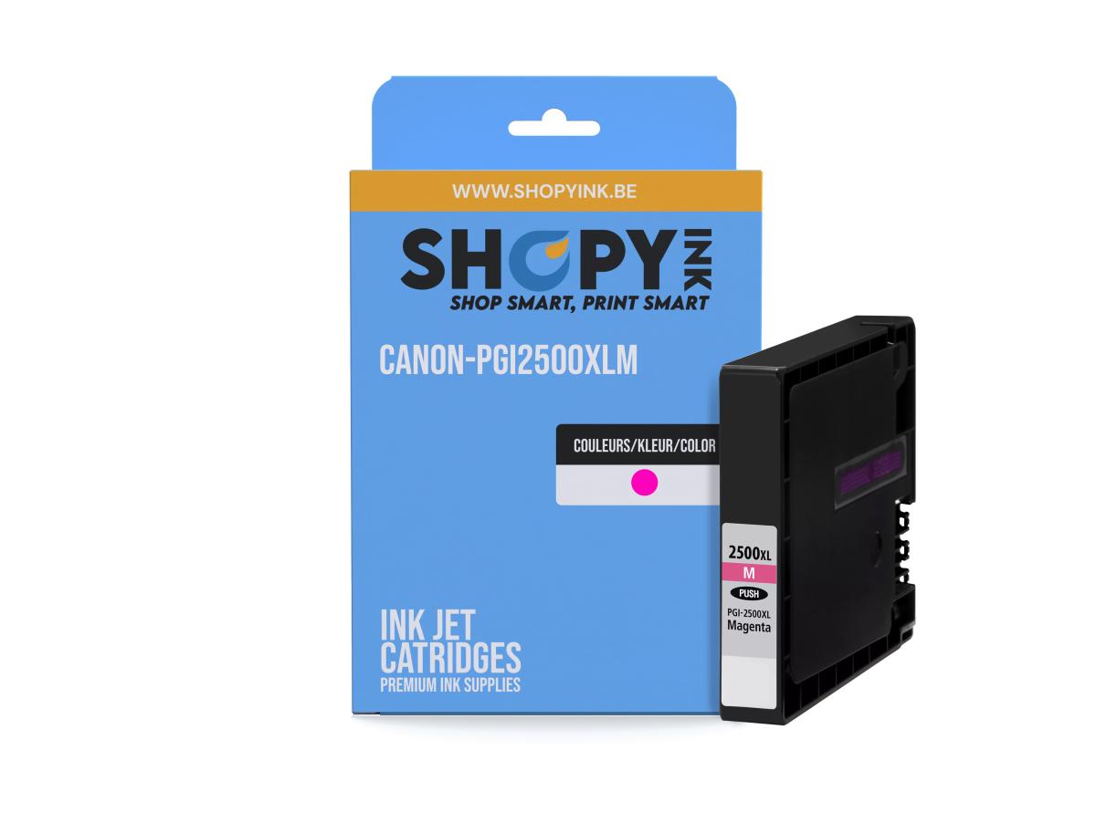 Canon PGI-2500 Magenta – Canon PGI-2500 (PGI-2500XL M) – Inktcartridge Magenta Compatibel – ShopyInk België