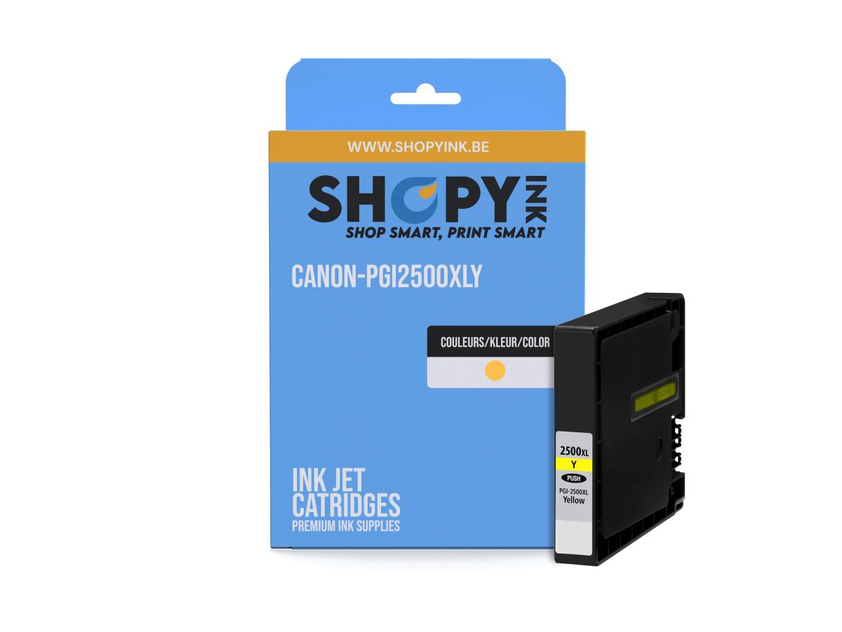 Canon PGI-2500 Geel – Canon PGI-2500 (PGI-2500XL Y) – Inktcartridge Geel Compatibel – ShopyInk België