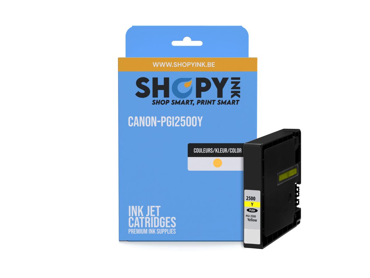 Canon PGI-2500 Geel – Canon PGI-2500 (PGI-2500Y) – Inktcartridge Geel Compatibel – ShopyInk België