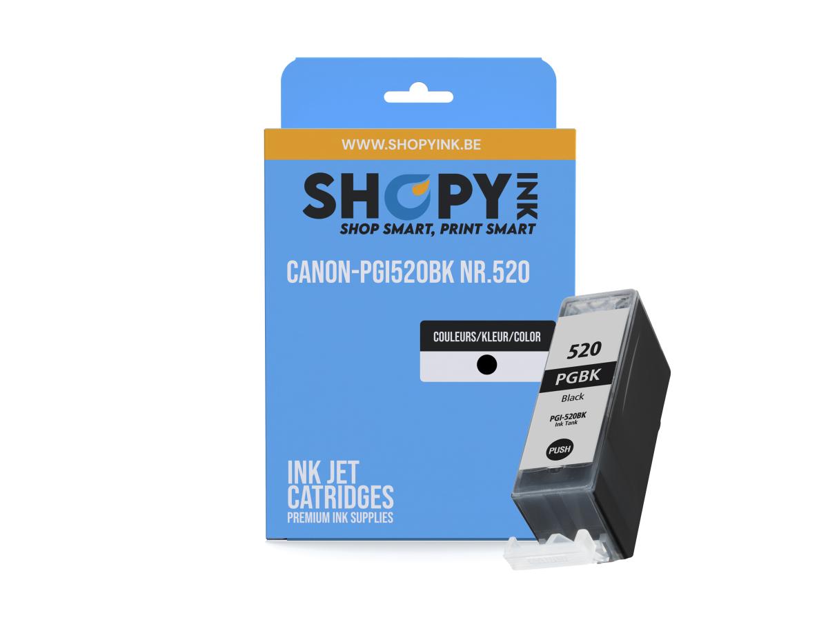 Canon PGI-520 Zwart – Canon PGI-520 (PGI-520BK) – Inktcartridge Zwart Compatibel – ShopyInk België