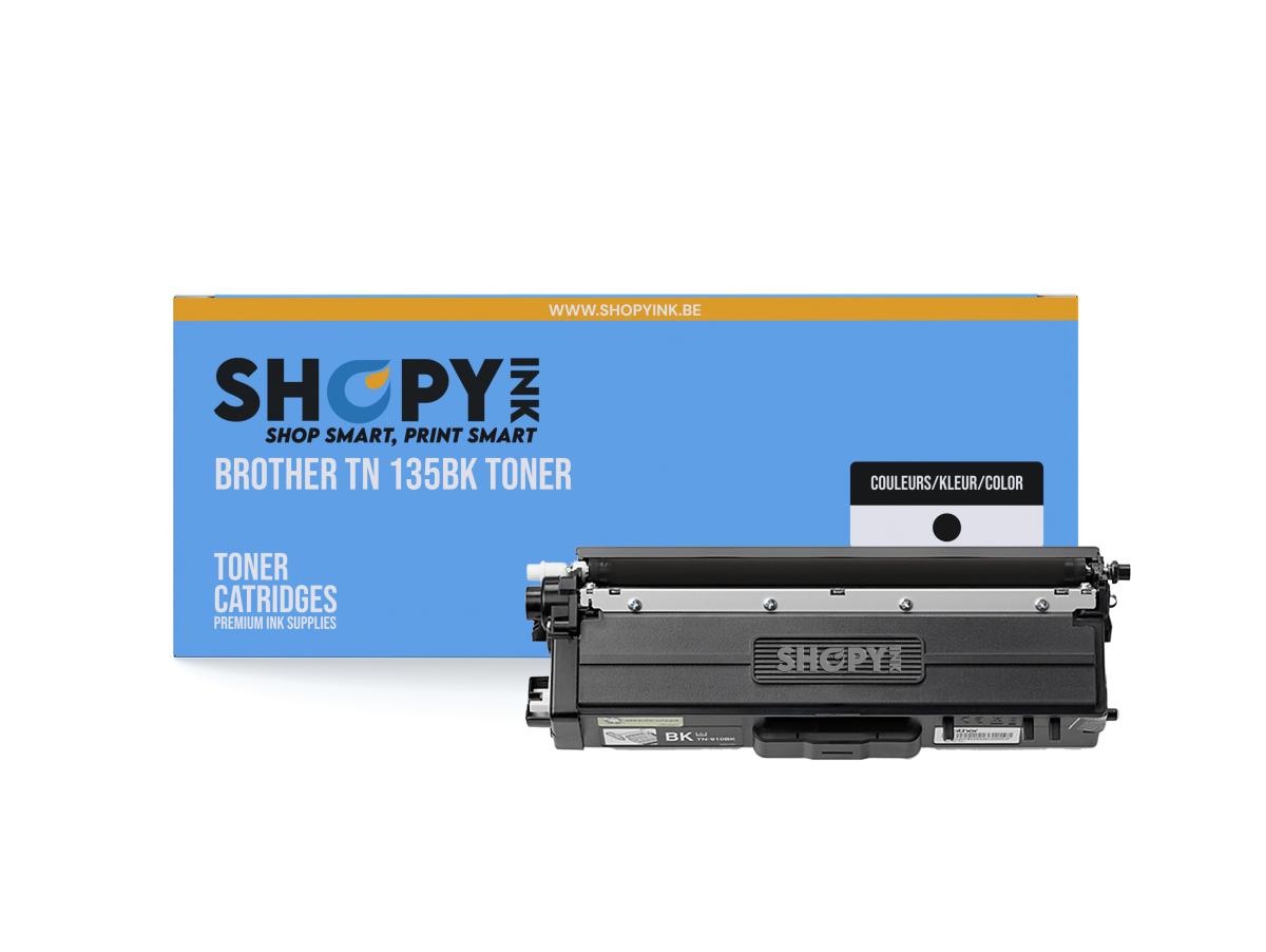 Brother TN-135 Zwart – Brother TN-135 (TN 135BK) – Toner Zwart Compatibel – ShopyInk België