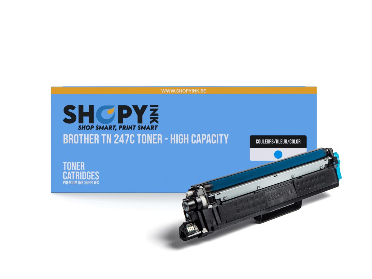 Brother TN-247 Cyaan – Brother TN-247 (TN-247C) – Toner Cyaan Compatibel – ShopyInk België