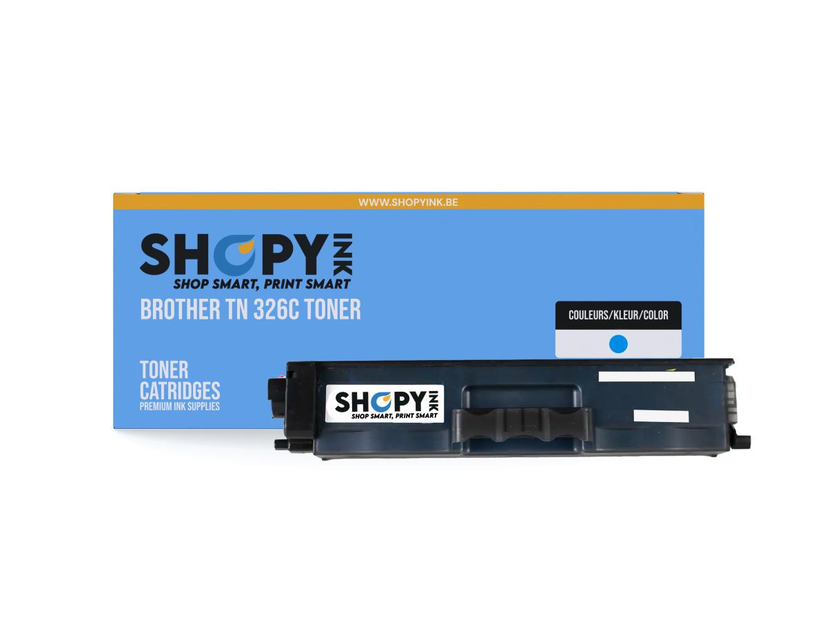 Brother TN-326 Cyaan – Brother TN-326 (TN-326C) – Toner Cyaan Compatibel – ShopyInk België