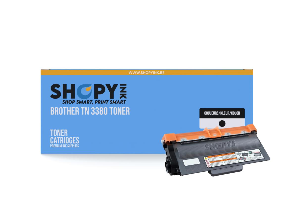 Brother TN-3380 Zwart – Brother TN-3380 (TN-3380) – Toner Zwart Compatibel – ShopyInk België