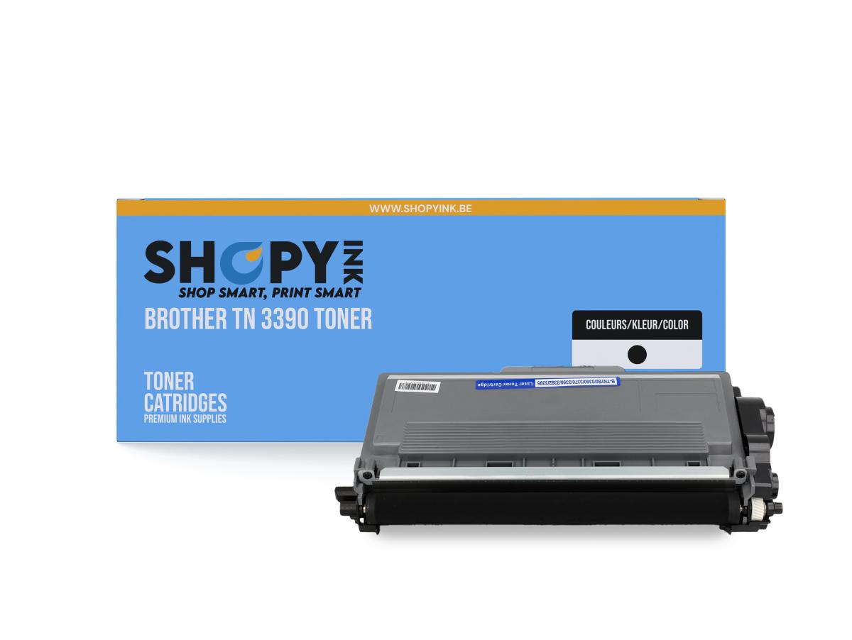 Brother TN-3390 Zwart – Brother TN-3390 (TN-3390) – Toner Zwart Compatibel – ShopyInk België