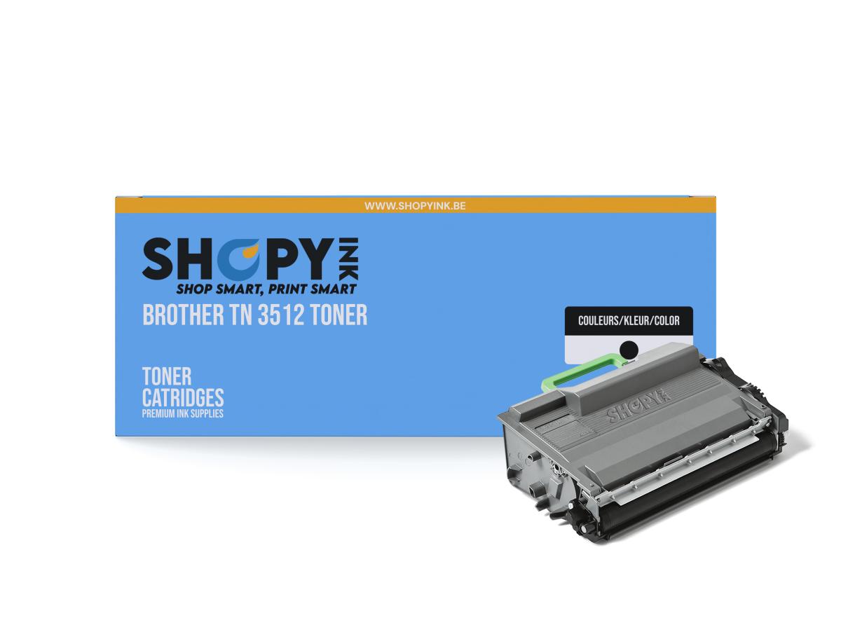Brother TN-3512 Zwart – Brother TN-3512 (TN-3512) – Toner Zwart Compatibel – ShopyInk België