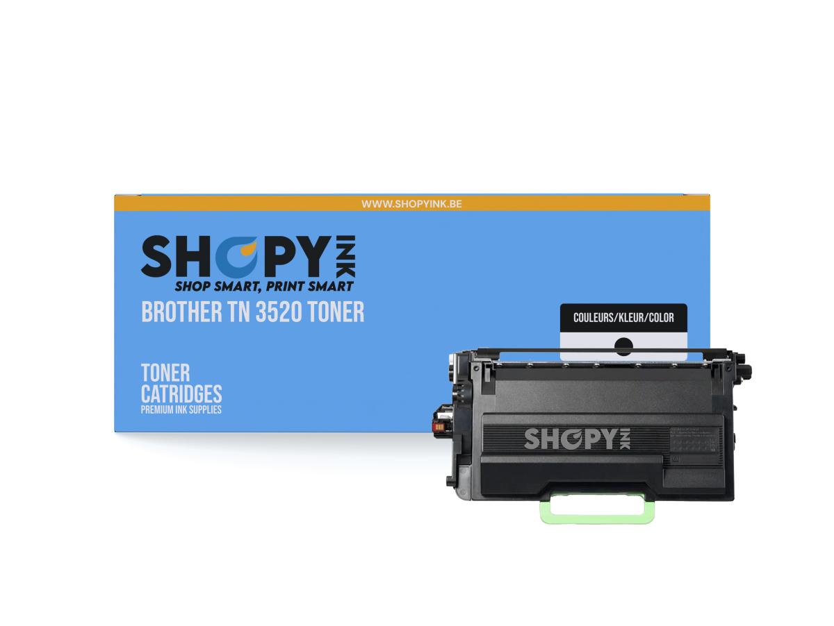 Brother TN-3520 Zwart – Brother TN-3520 (TN-3520) – Toner Zwart Compatibel – ShopyInk België