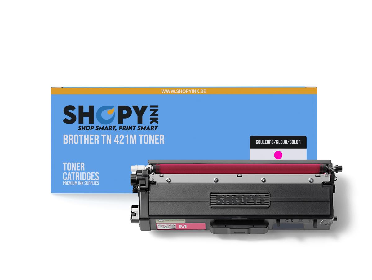 Brother TN-421 Magenta – Brother TN-421 (TN-421M) – Toner Magenta Compatibel – ShopyInk België