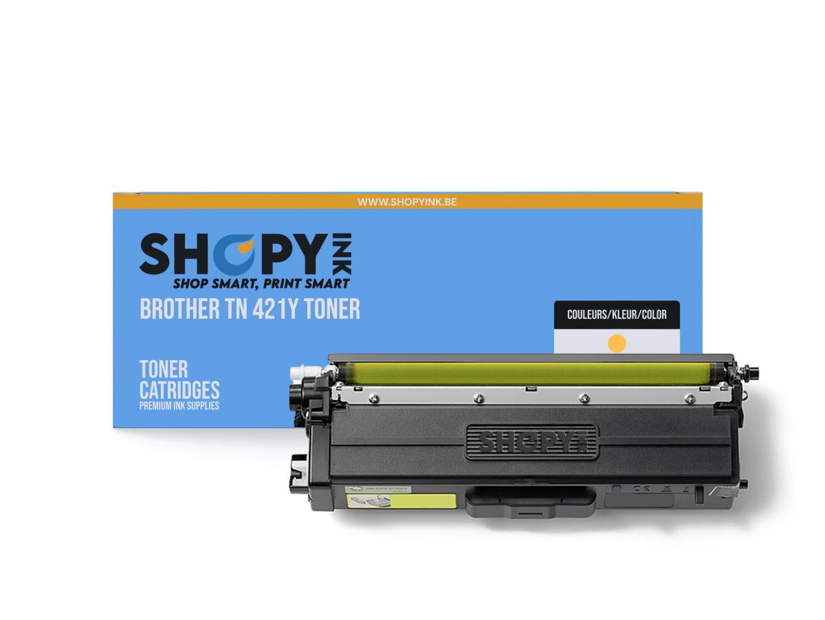Brother TN-421 Geel – Brother TN-421 (TN-421Y) – Toner Geel Compatibel – ShopyInk België