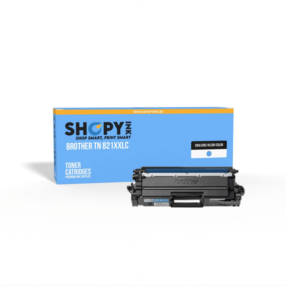 Brother TN-821 Cyaan – Brother TN-821 XXL (TN-821XXLC) – Toner Cyaan Compatibel – ShopyInk België
