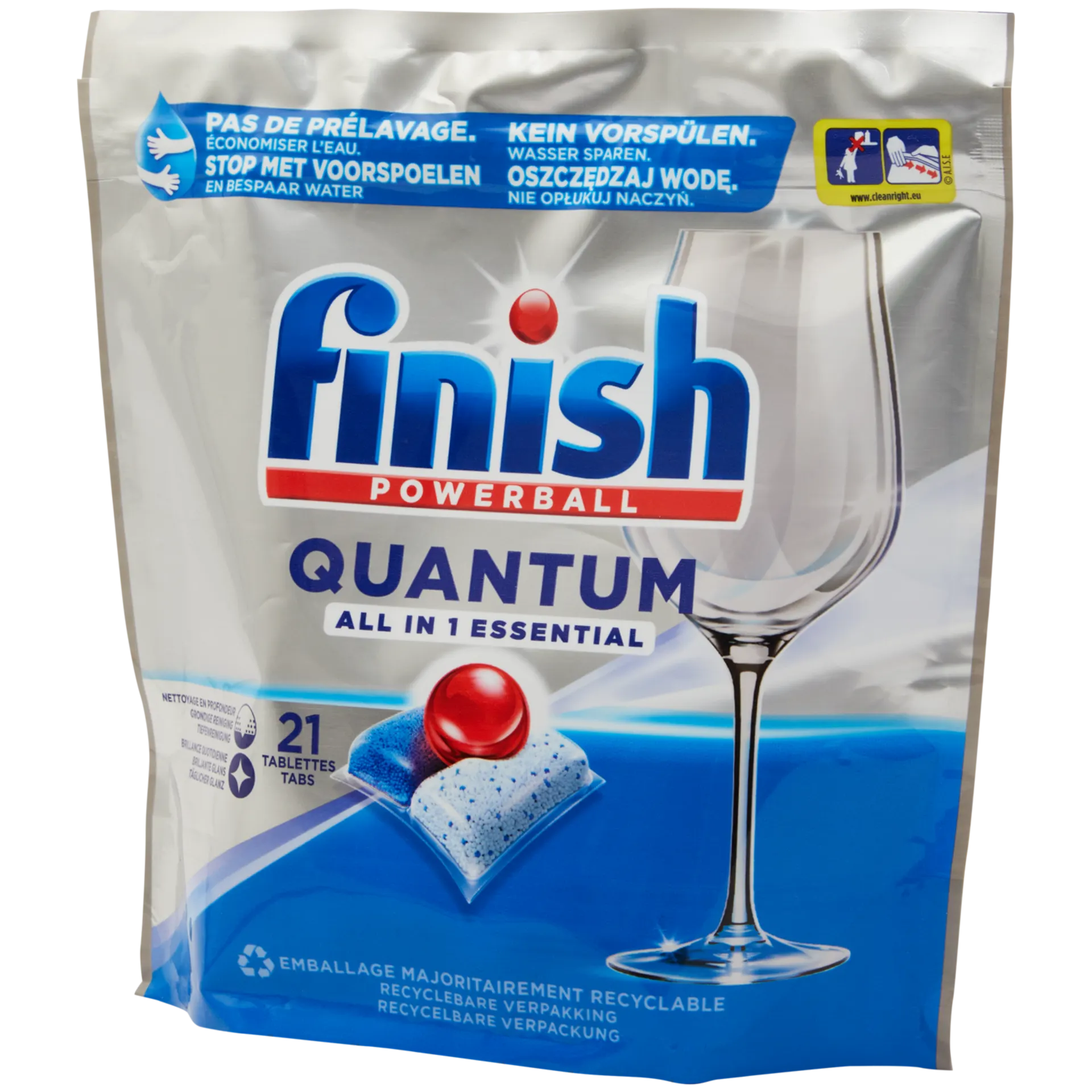 ShopyInk Vaatwastabletten Finish Powerball Quantum Essential All-in-1